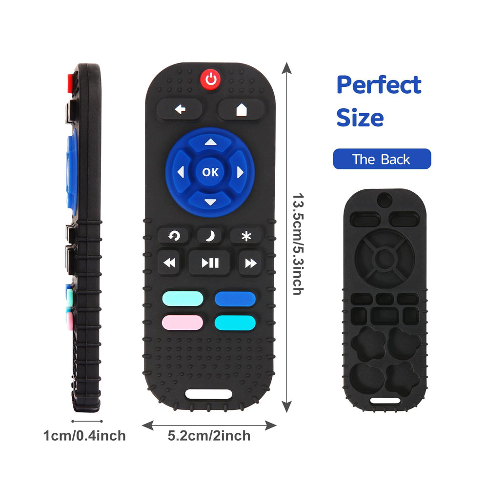 Hooku remote teether is dishwasher-safe for quick cleanup after use