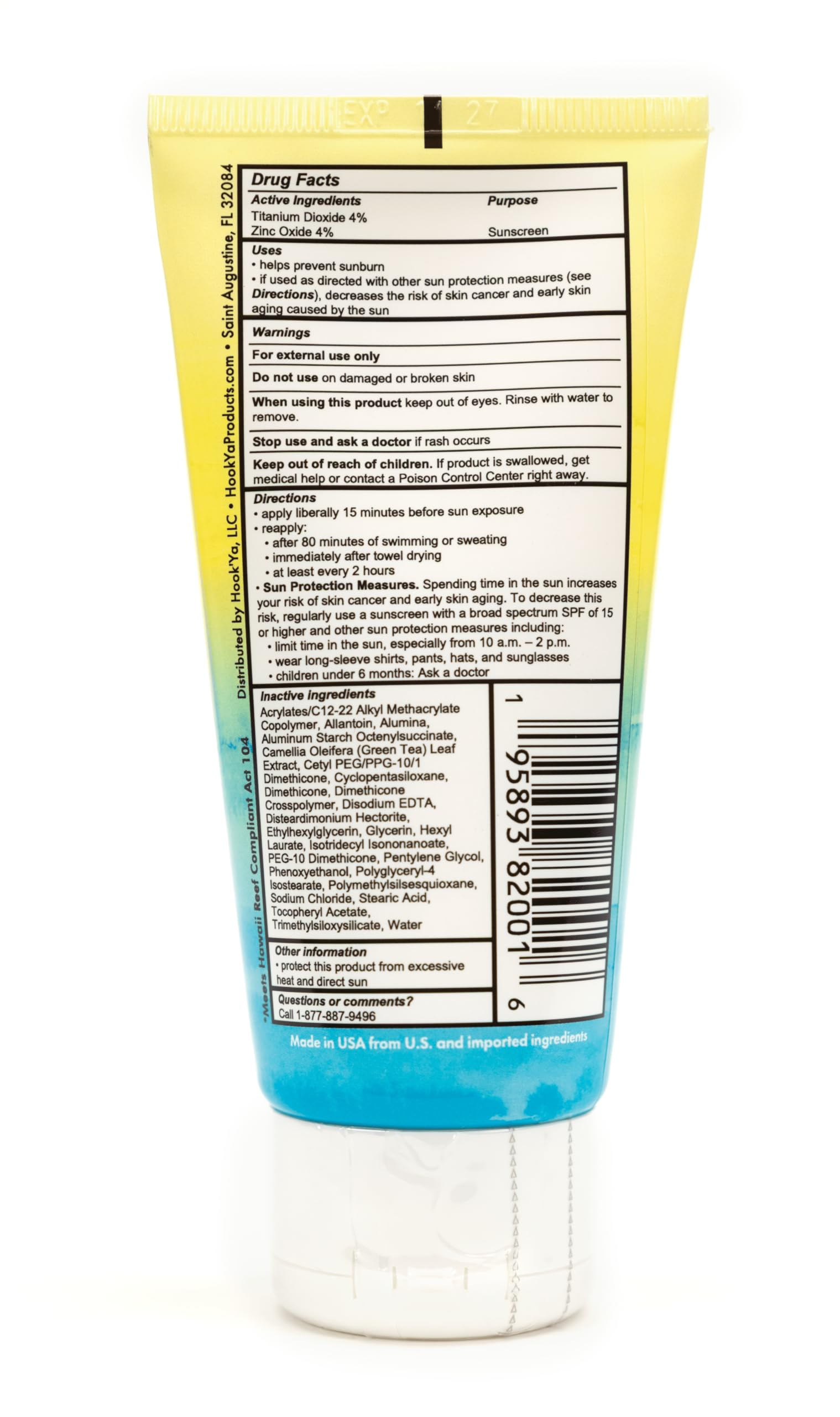 Hook'Ya bait- and boat-safe formula reduces staining during water activities.