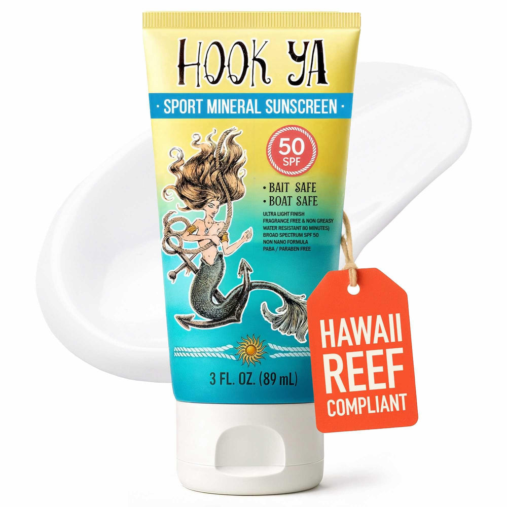 Hook'Ya cruelty-free vegan sunscreen supporting ethical skincare.