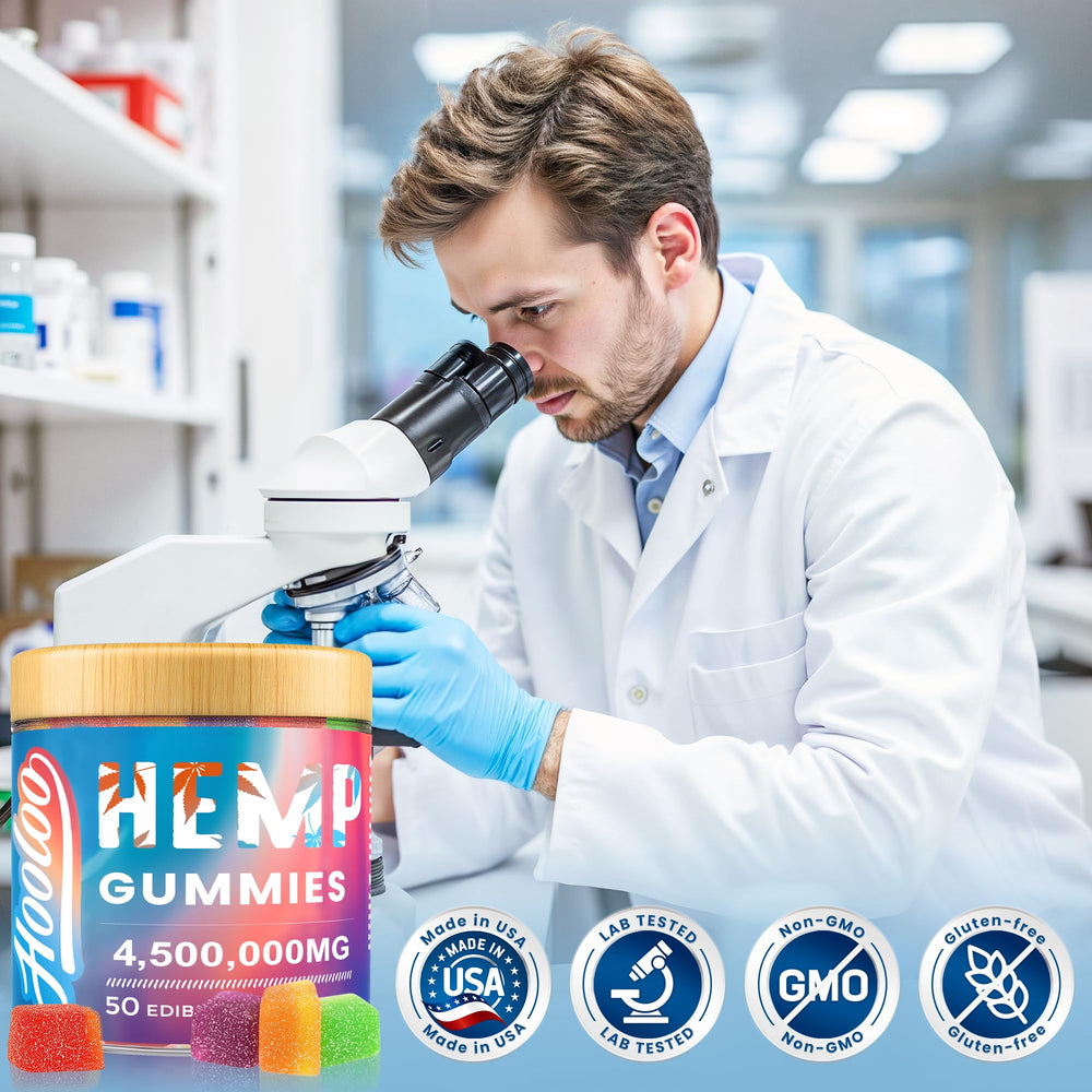HOOLOO Hemp Gummies lab-tested certificate emphasizes safety and purity.