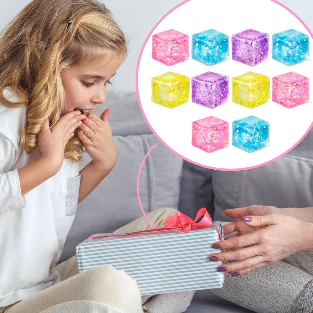 Hooqict hand-held stress cube ready for on-the-go fidgeting.