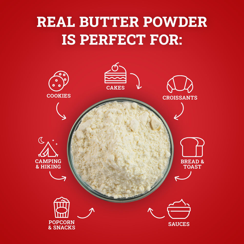 Baked goods enhanced with Hoosier Hill Farm butter powder in the batter