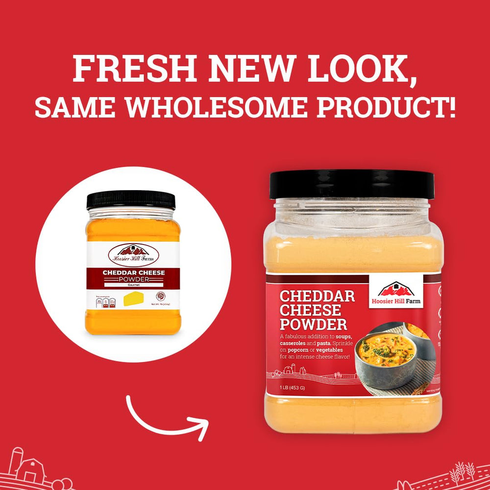 Mac and cheese ready dusting adds creamy cheddar notes to pasta