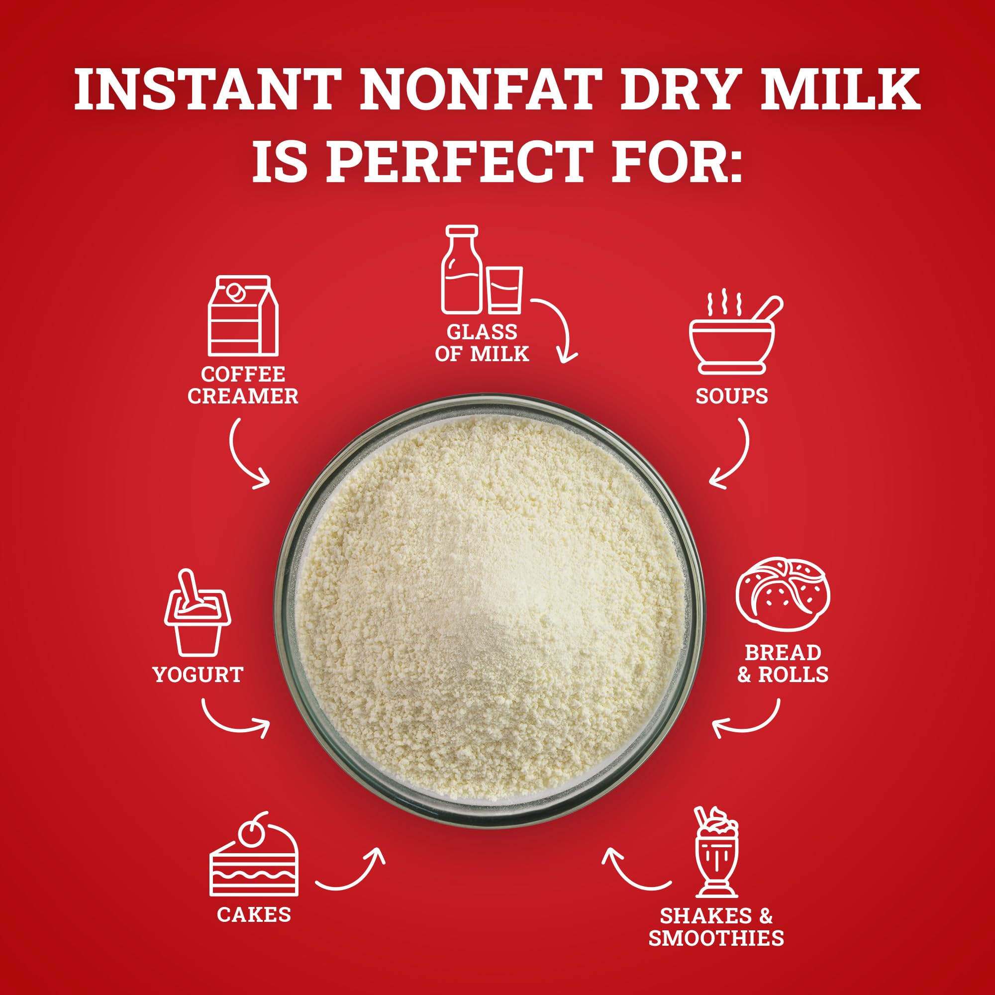 Hoosier Hill Farm milk powder used as a baking ingredient for rich texture.
