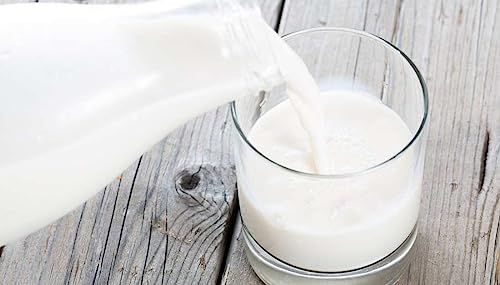 Contains milk; produced in a facility handling dairy, soy, peanuts, and wheat.