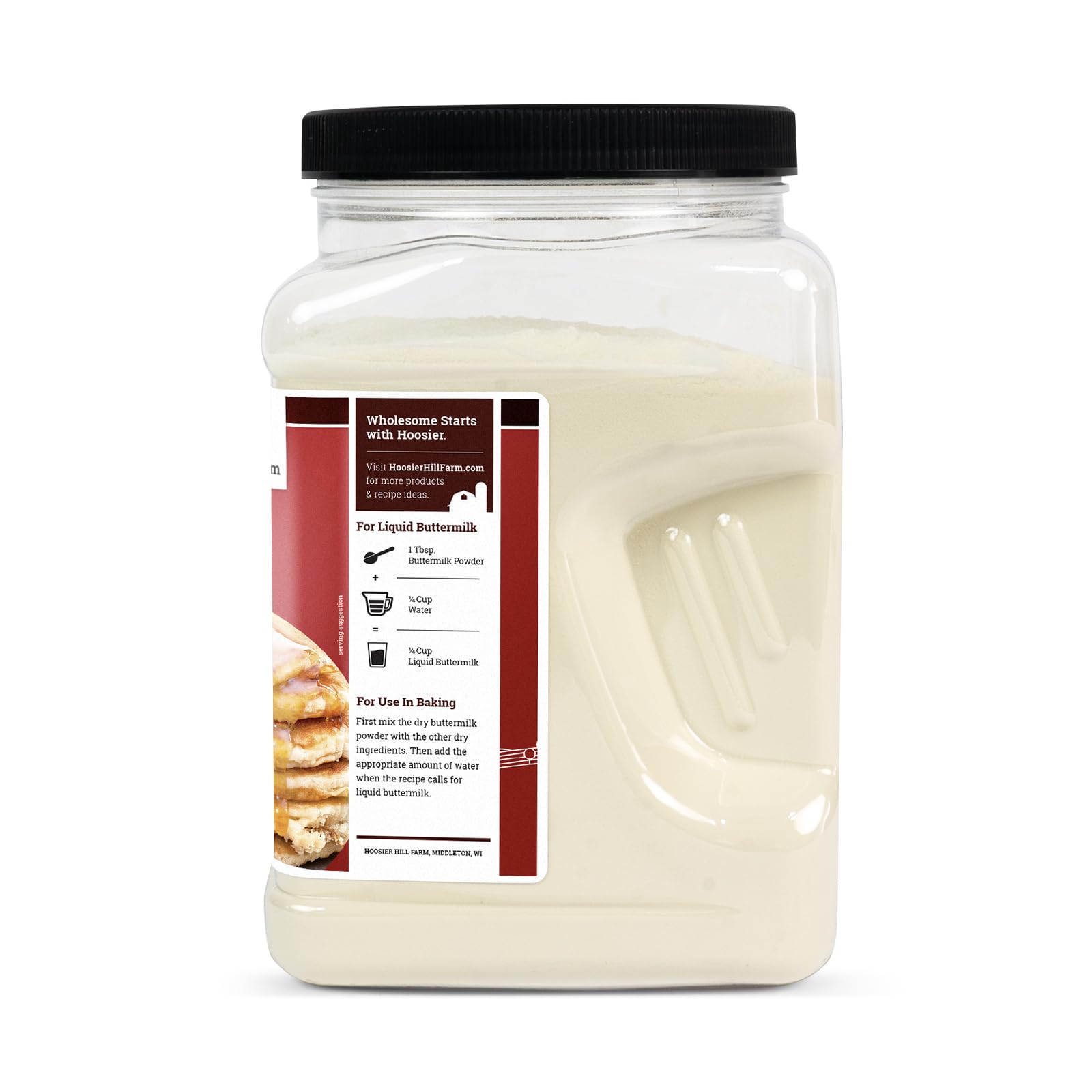 Hoosier Hill Farm pantry-ready baking setup with versatile buttermilk powder.