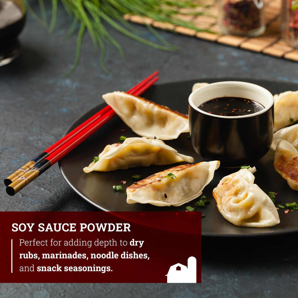 Hoosier Hill Farm Soy Sauce Powder whisked with water to create soy sauce