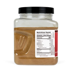 Hoosier Hill Farm Soy Sauce Powder label close-up, ready for versatile umami flavor in meals