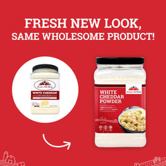 Hoosier Hill Farm cheddar powder used to create creamy sauce