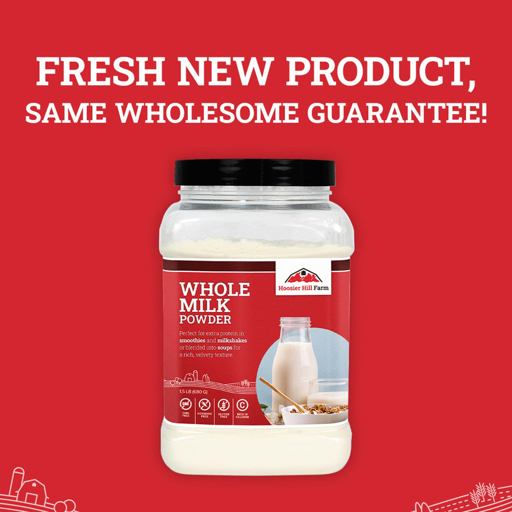 US-made Hoosier Hill Farm Powder supports versatile dairy use.
