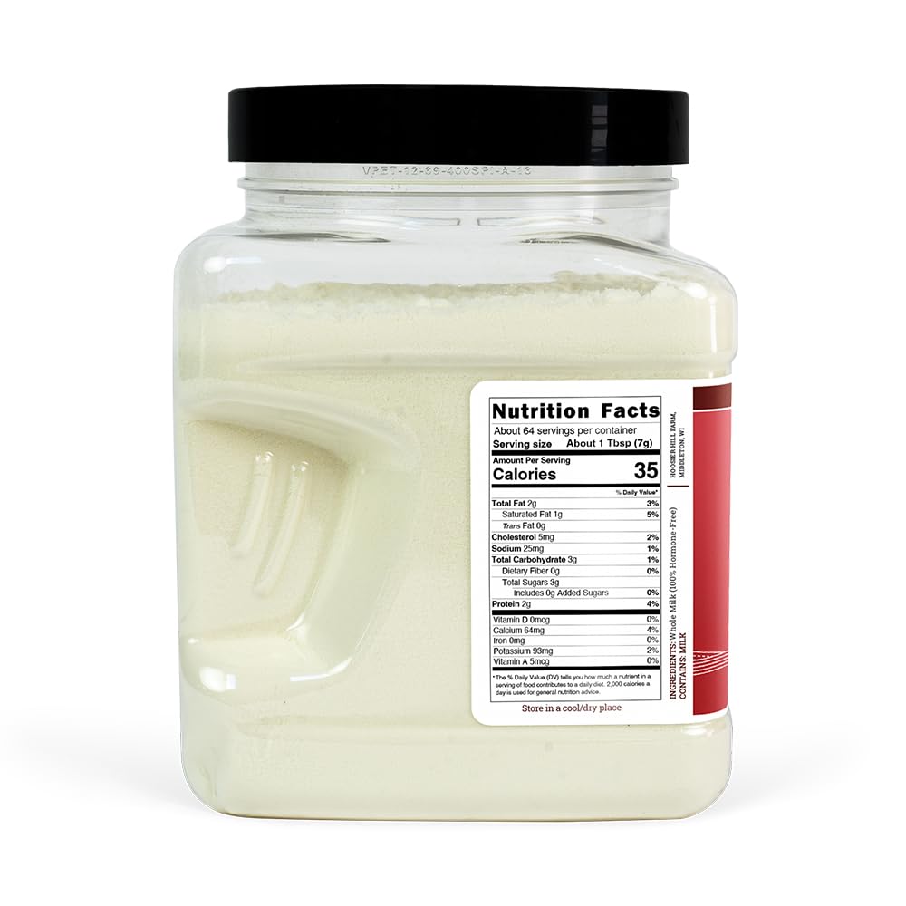 Hoosier Hill Farm Whole Milk Powder scoop image for convenient protein boost in recipes