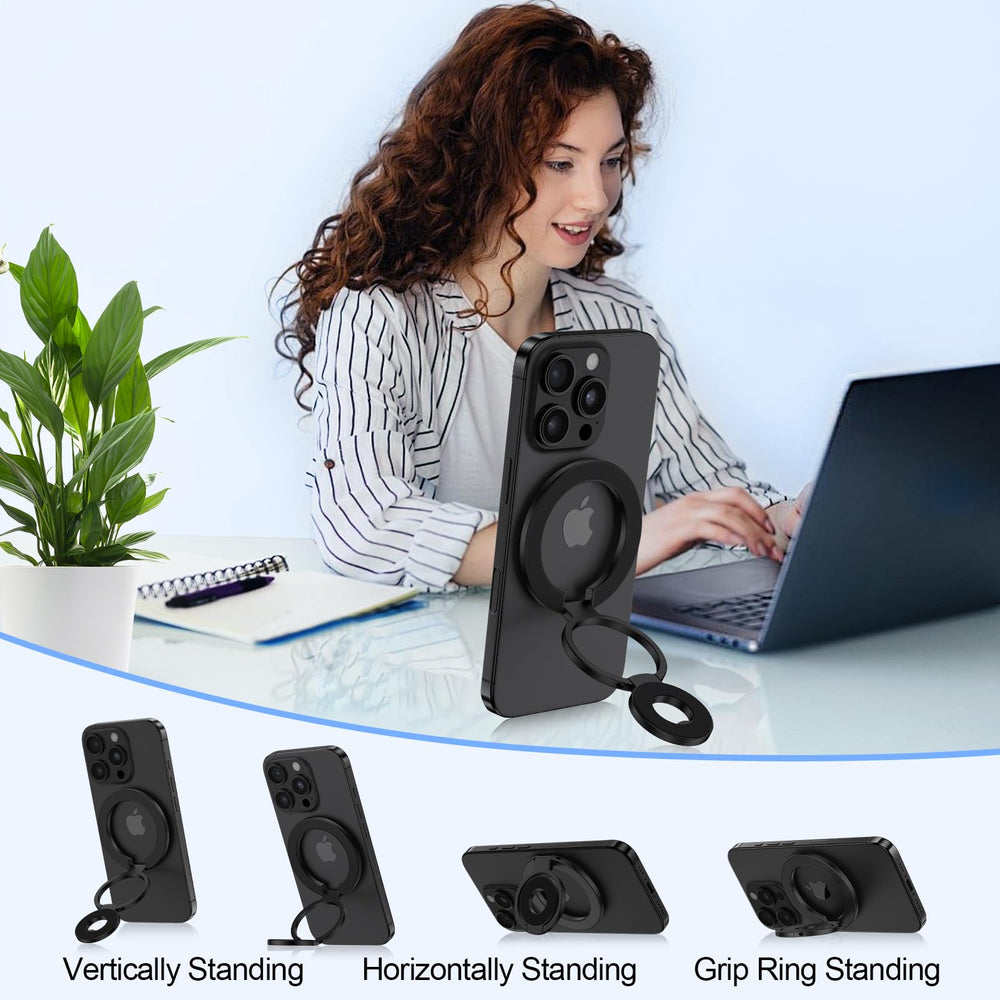 HOOTEK ring holder adheres securely to metal or non-metal surfaces