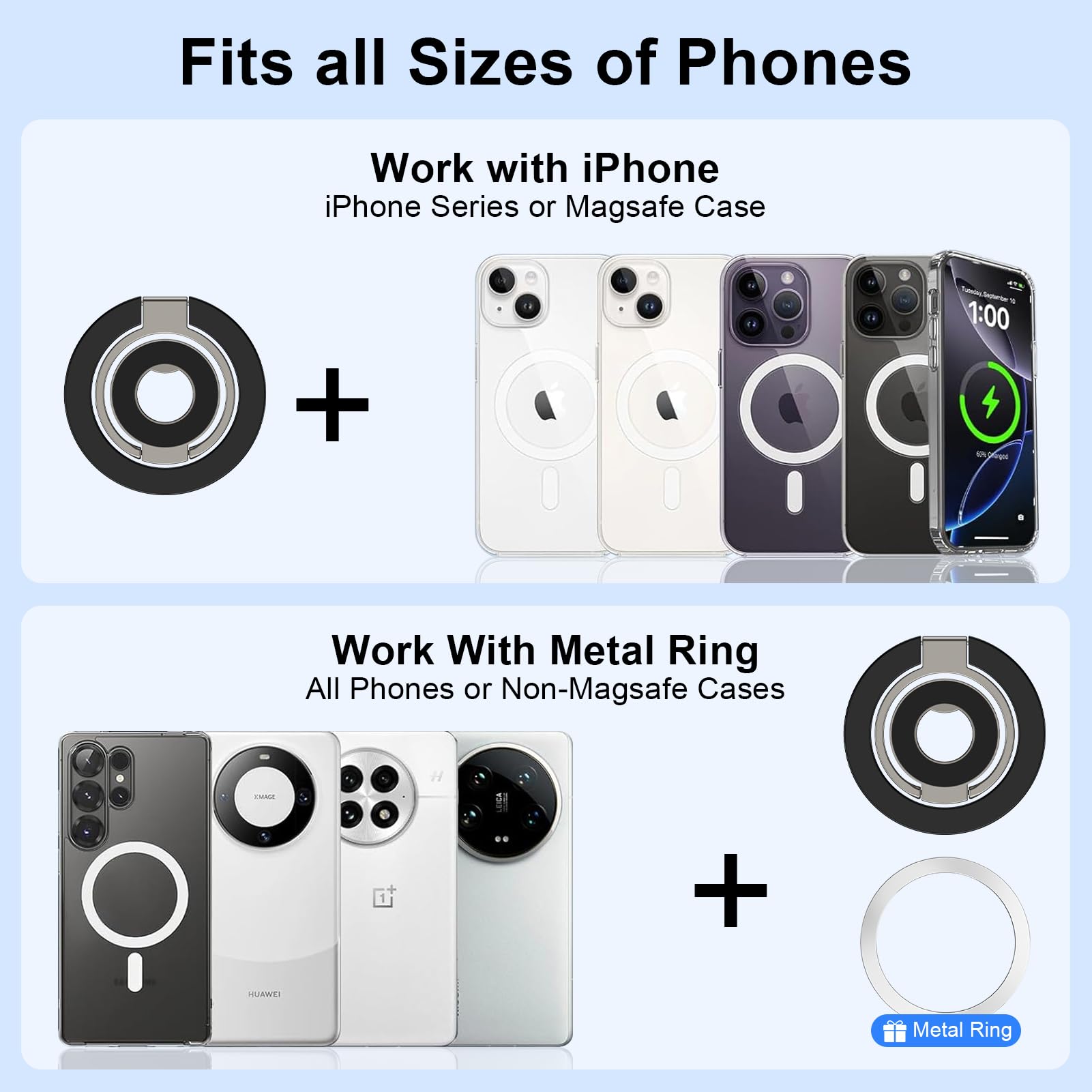 HOOTEK ring holder attached to car mounts enables on-the-go access.