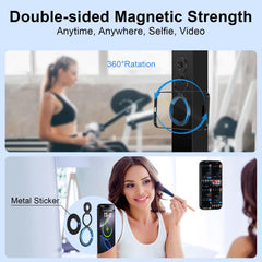 HOOTEK rotatable ring holder shows 360-degree tilt for portrait or landscape use