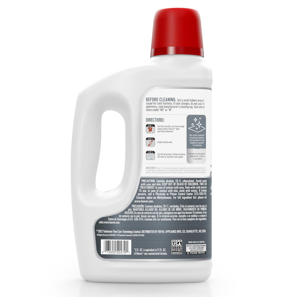 Hoover Prime Professional 7x concentrated formula extends cleaning sessions