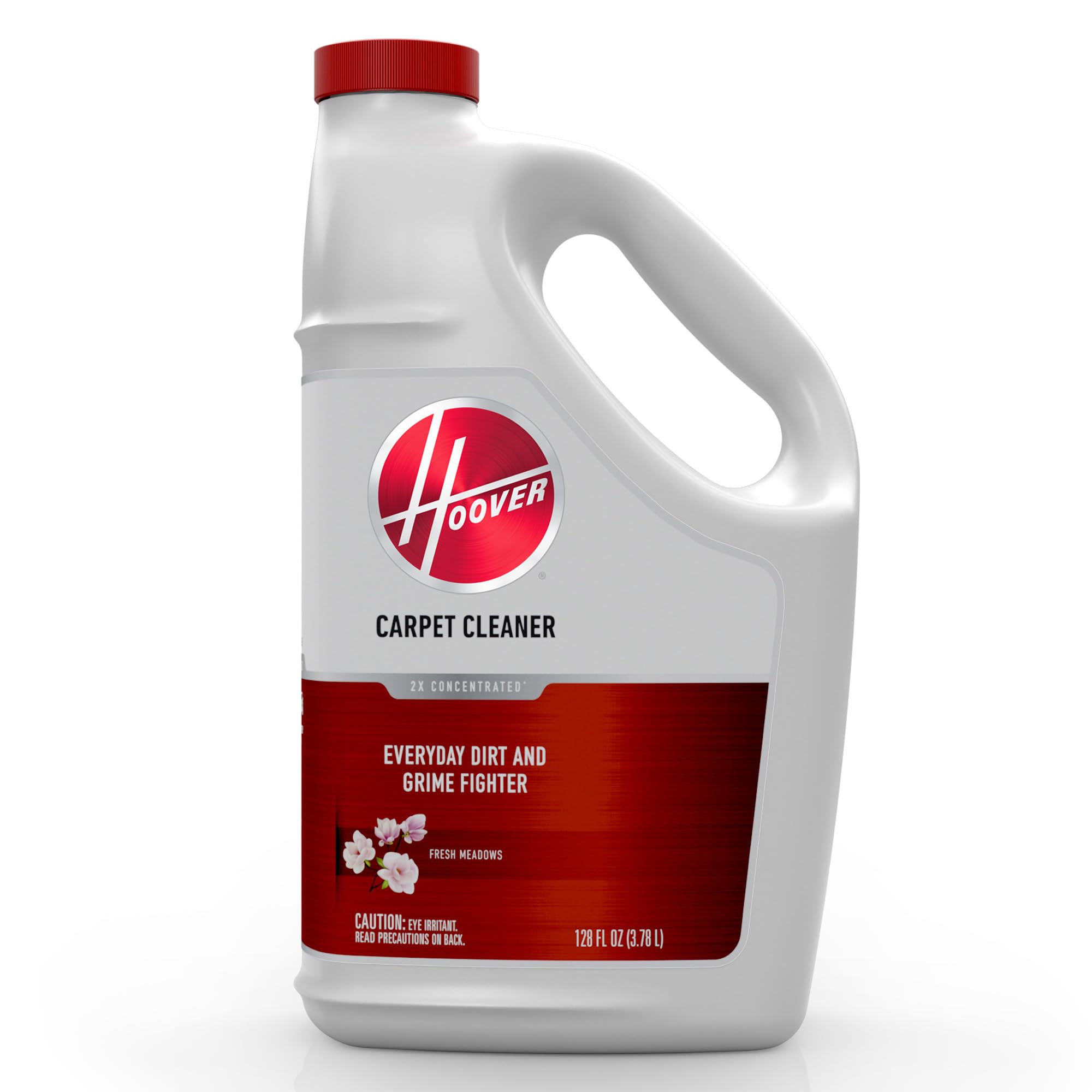 Hoover Renewal bottle with concentrated formula for deep carpet cleaning.