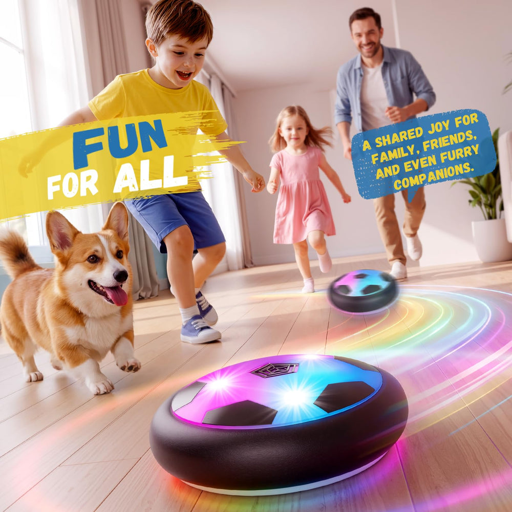 HopeRock hover ball runs on four AA batteries for longer sessions.
