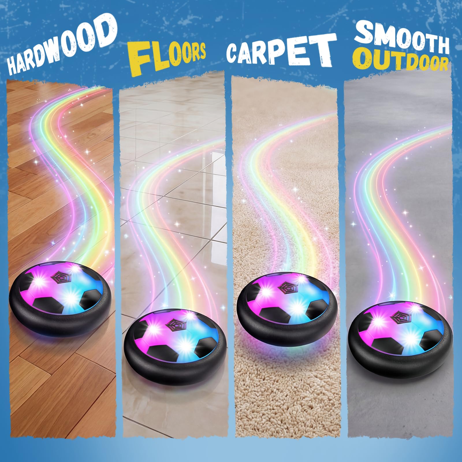 HopeRock dual-color LED balls create dazzling group visuals.