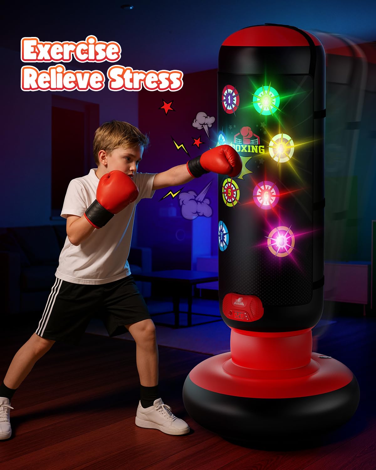 HopeRock interactive music and lights energize kids during play sessions.