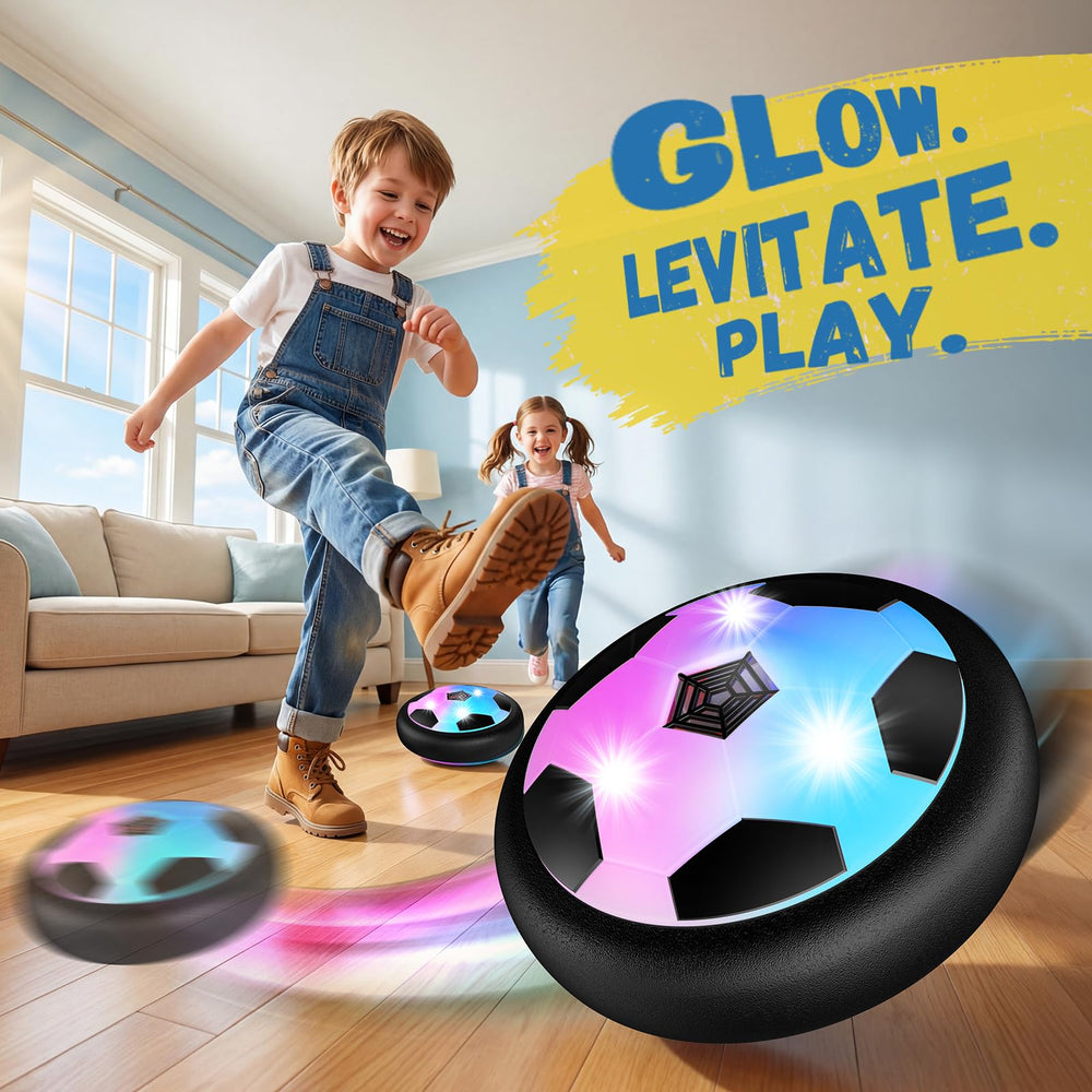 HopeRock LED hover ball with bright colors enhances nighttime games.