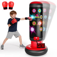 HopeRock punching bag for kids display promoting active play and coordination.