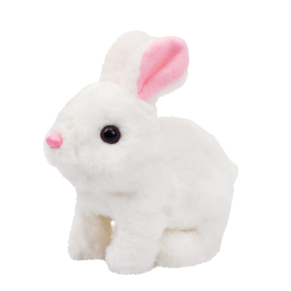 Hopearl hopping rabbit battery access, easy setup with standard AA batteries.