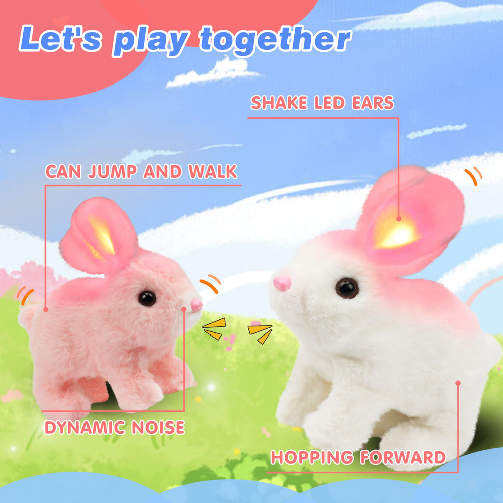 Hopearl hopping rabbit nose twitch adds realistic charm to playtime.