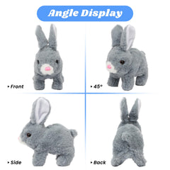 Hopearl hopping rabbit toy ears wiggle during playful action