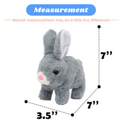 Hopearl hopping rabbit toy side view highlights portable playtime