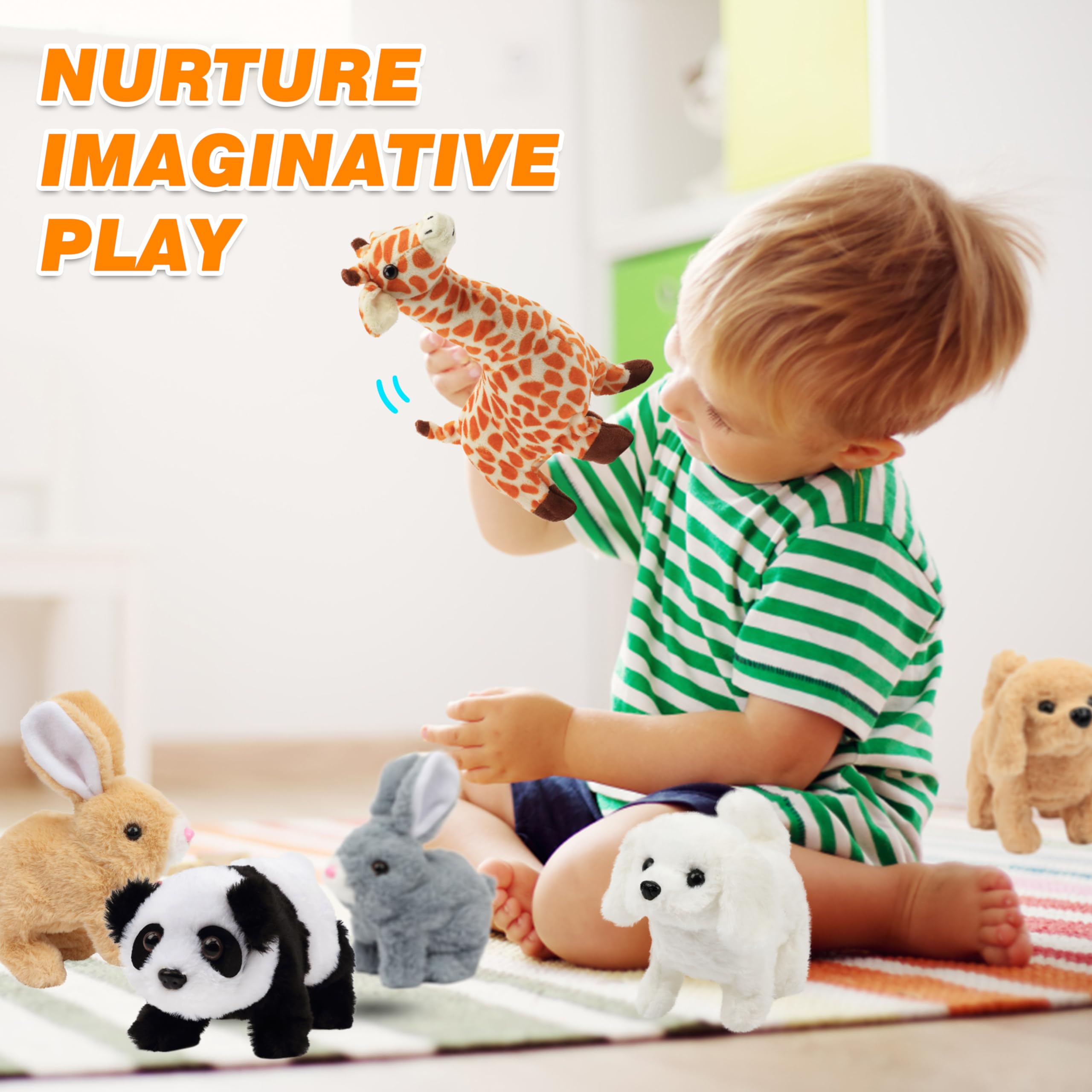 Hopearl hopping rabbit toy sound effects enhance pretend play