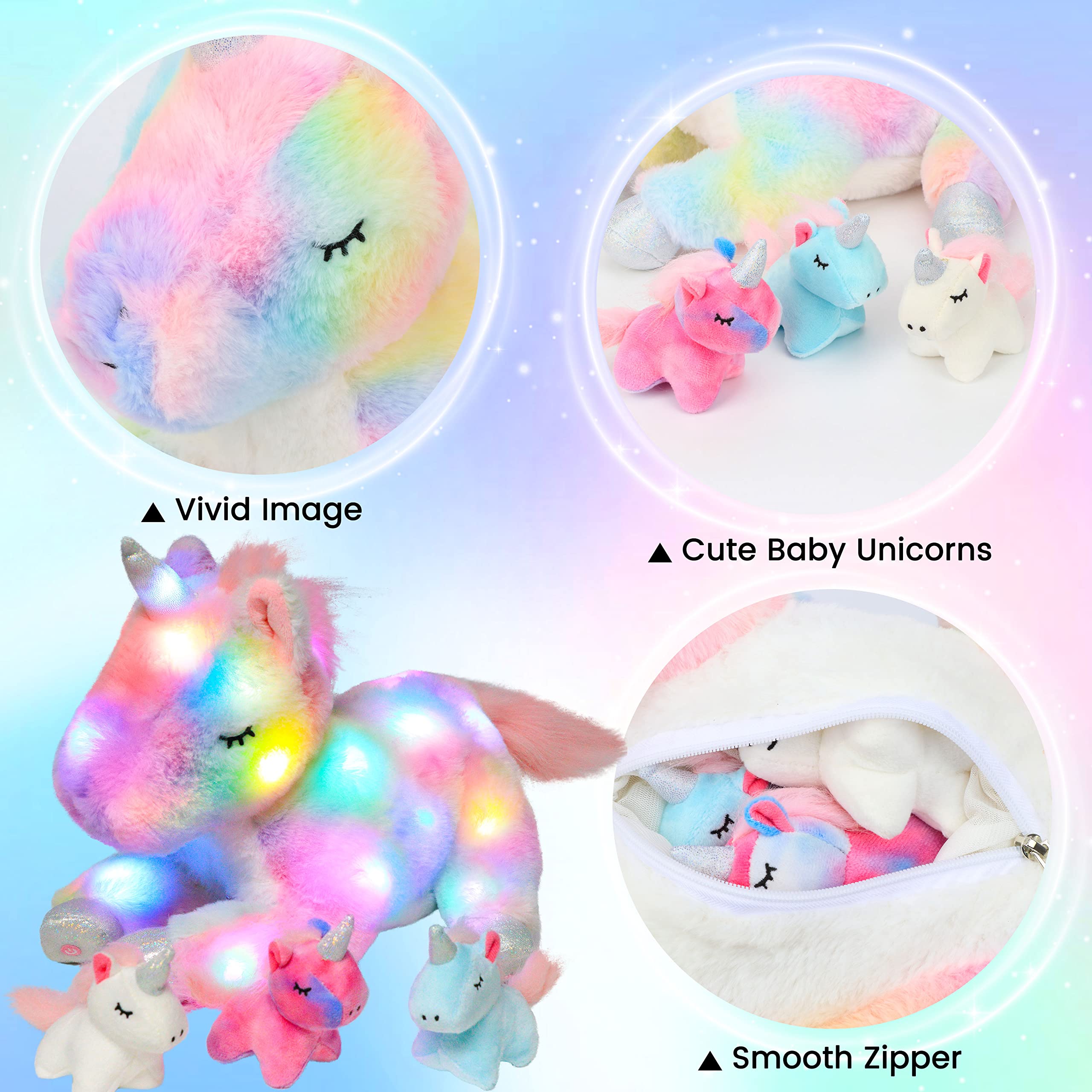 Hopearl unicorn includes a 15-minute timer to save energy.