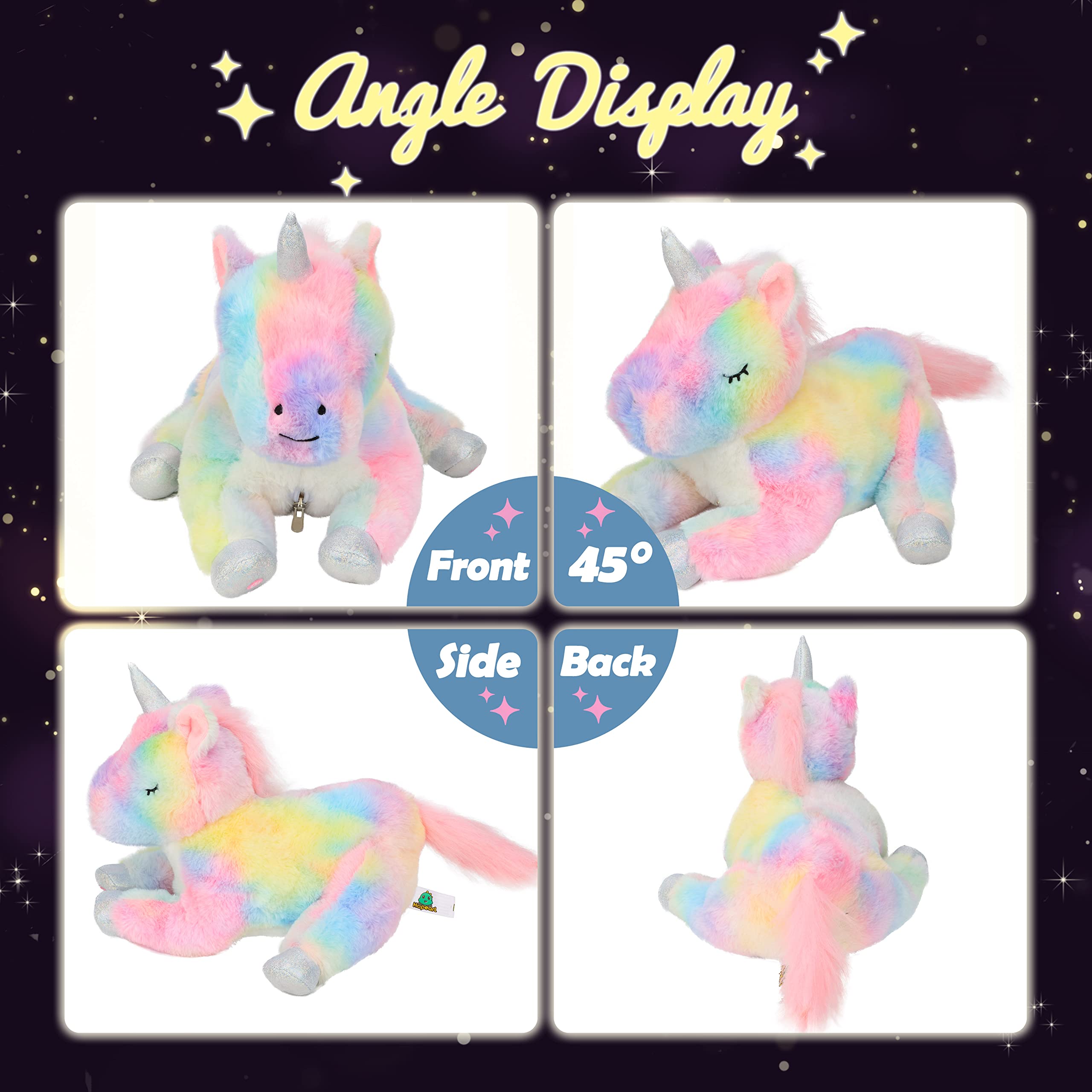 Hopearl unicorn baby two joins vibrant storytelling with a rainbow accent.