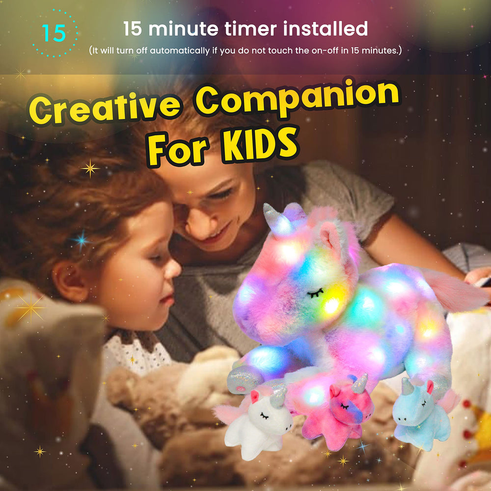 Hopearl glow-in-the-dark unicorn provides a gentle night light for kids.