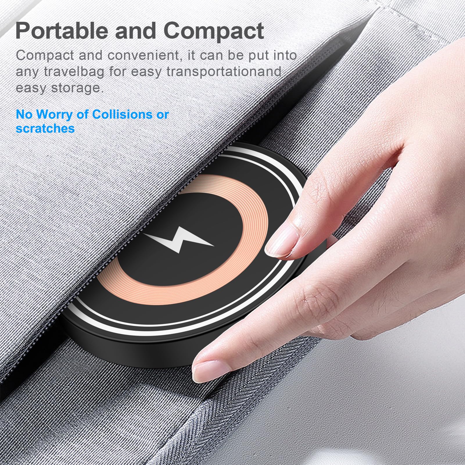 HopePow compact travel-ready pad fits bags or pockets easily.