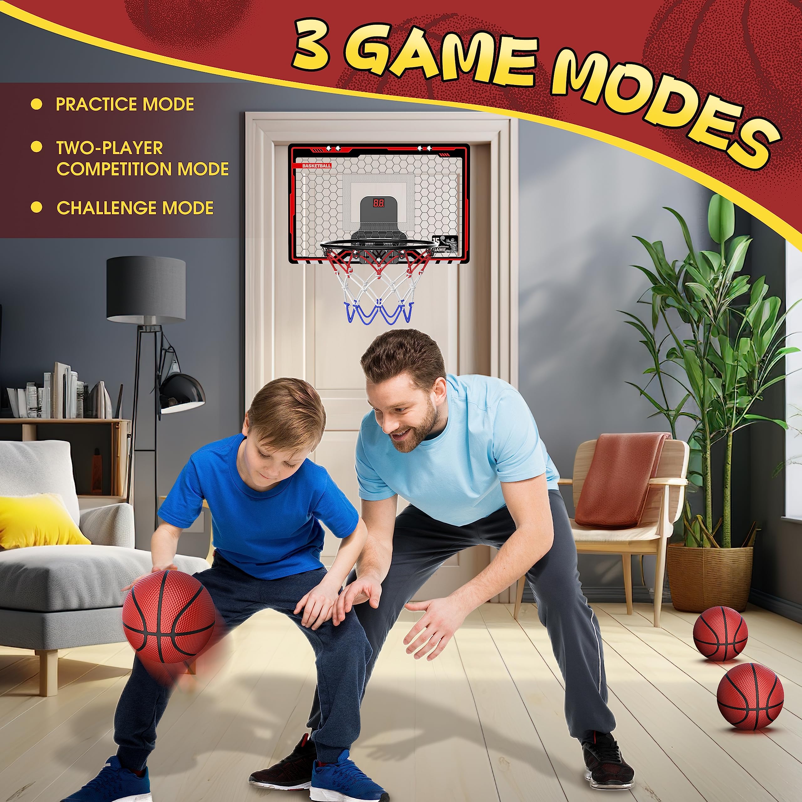HopeRock protective foam padding reduces noise for peaceful indoor play.