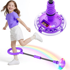 HopeRock Skip Ball Toy with a flashing wheel lights up outdoor play for girls