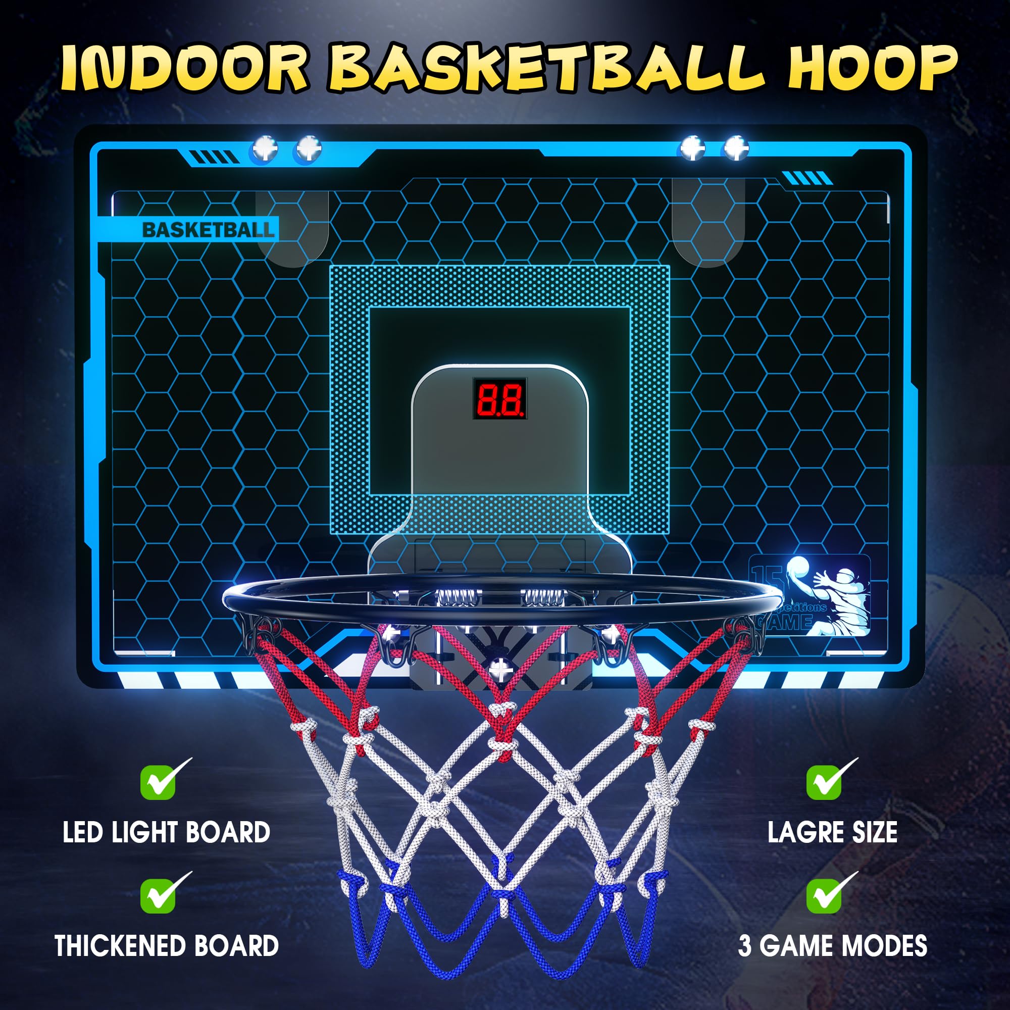 HopeRock spring-loaded rim withstands powerful dunks by kids