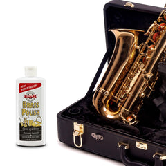 HOPE'S Brass Polish achieving a mirror-finish on metal surfaces like decor and chrome