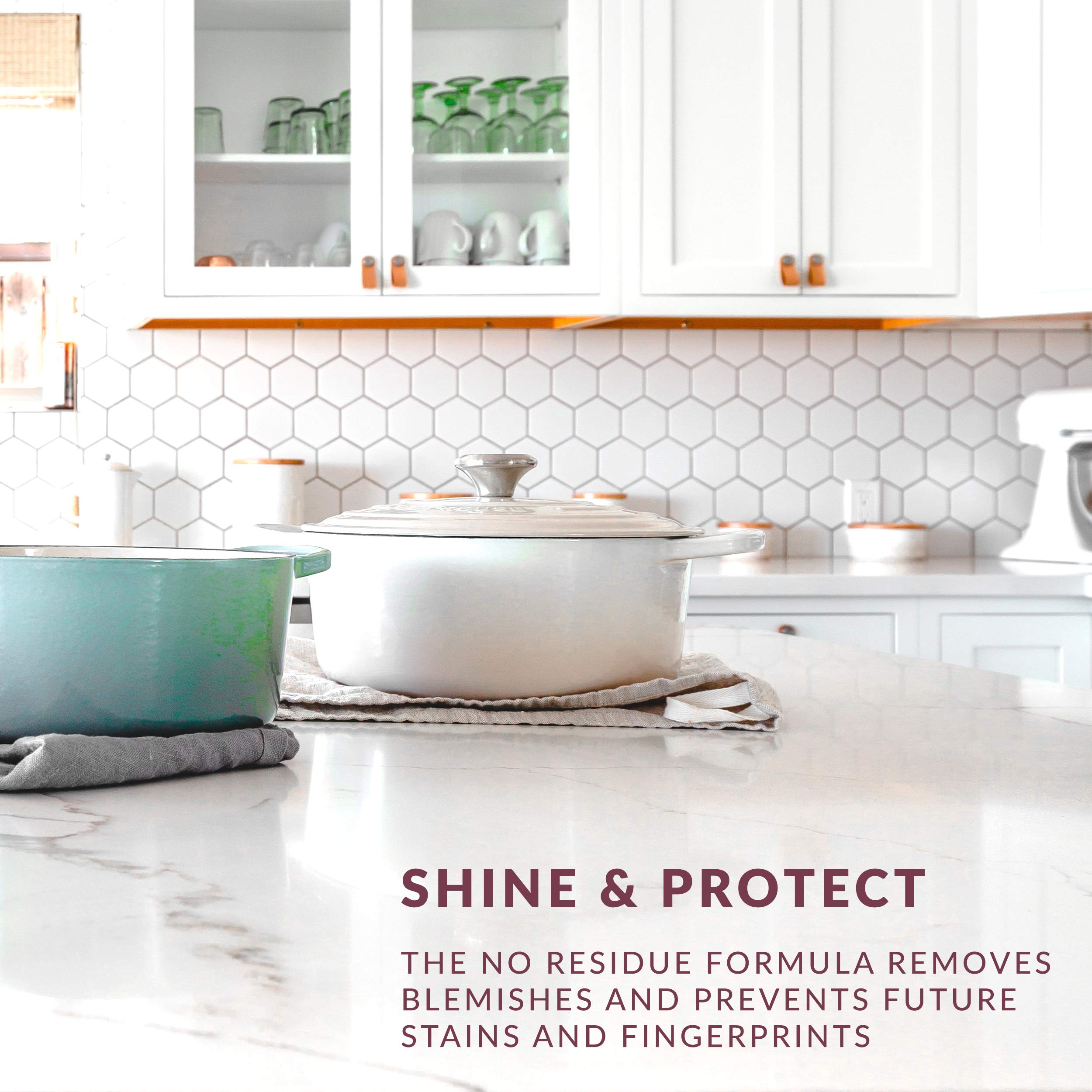 Family-friendly formula safe for counters around children and pets.