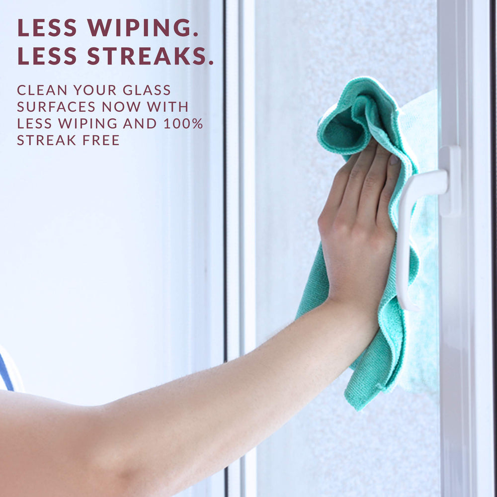Mirrors and shower doors shine after HOPE'S cleaner application