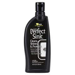 HOPE'S Perfect Sink bottle front shows an all-in-one cleaner and polish for a fast shine.
