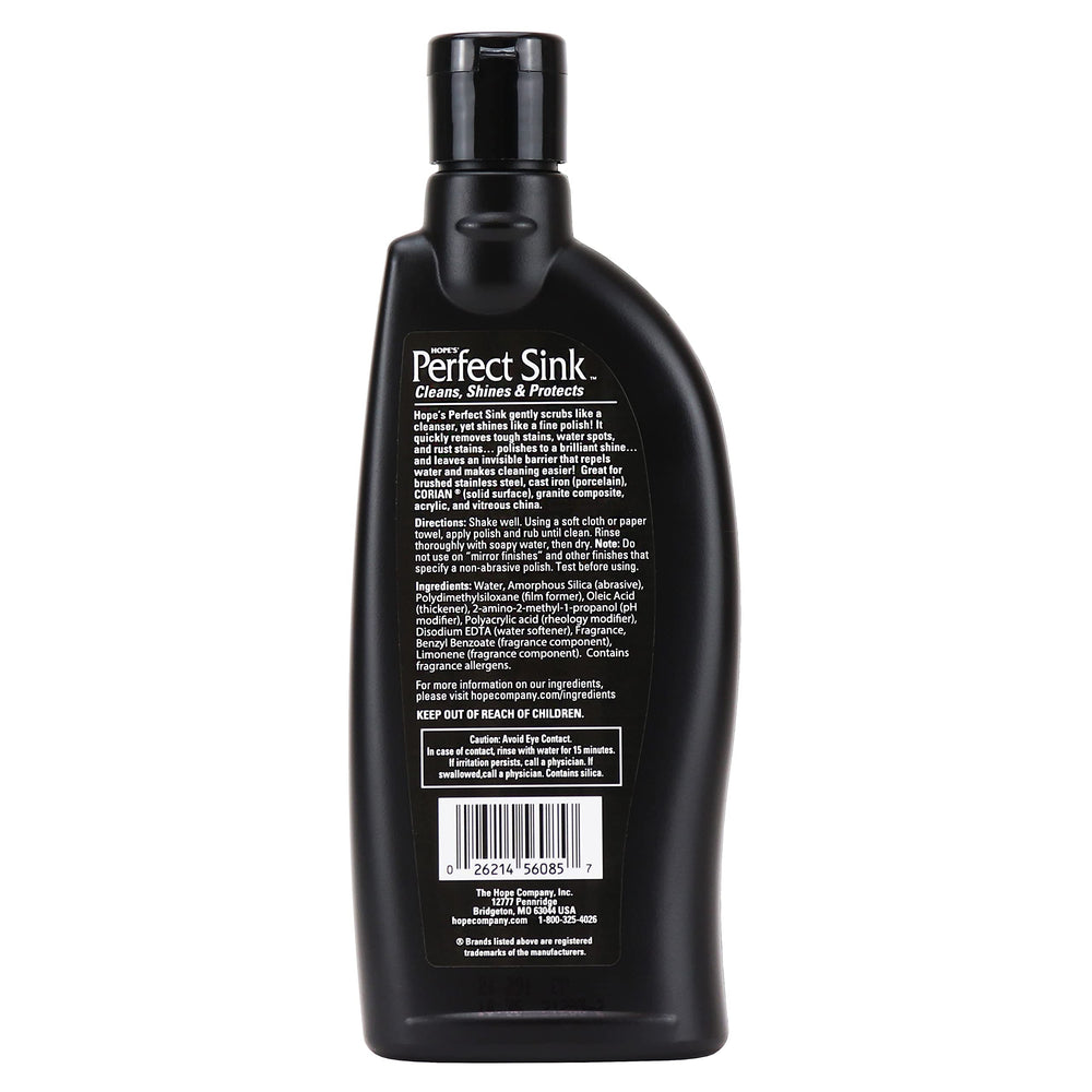 HOPE'S Perfect Sink lemon-scent application scene delivering a quick, refreshing shine.