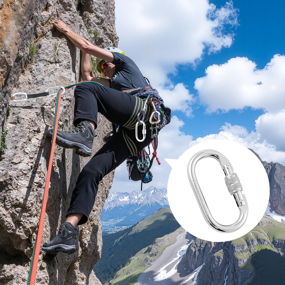 Hopeseily versatile carabiner for indoor and outdoor adventures and setups.