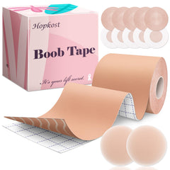Hopkost breast tape lifts and gathers for a natural silhouette under form-fitting tops.