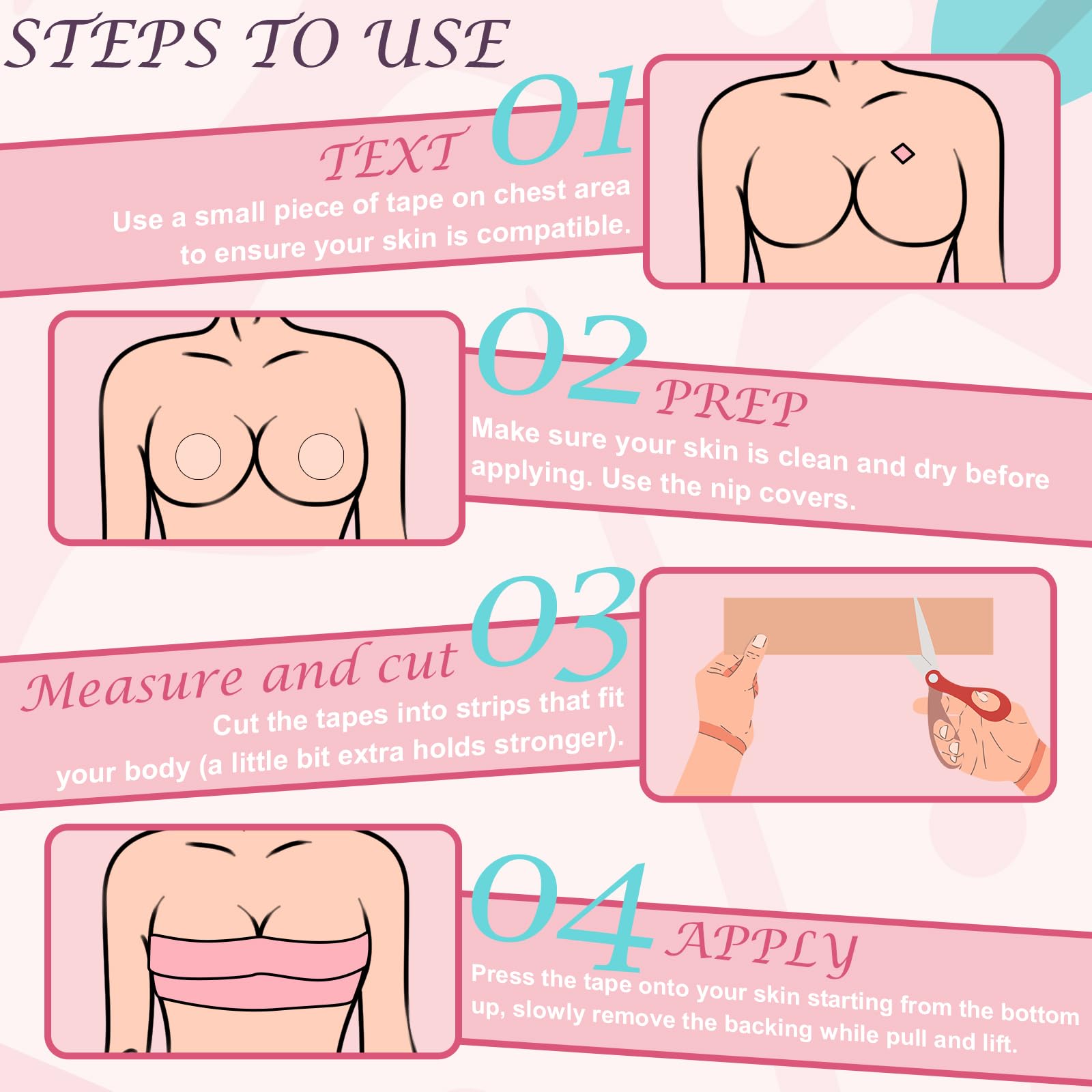 Skin-friendly adhesive with easy removal using oil or warm water.