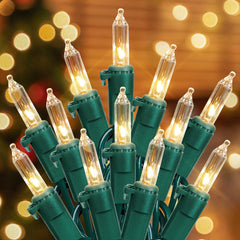 Hopolon 2-pack 13ft warm white string lights for cozy holiday decor