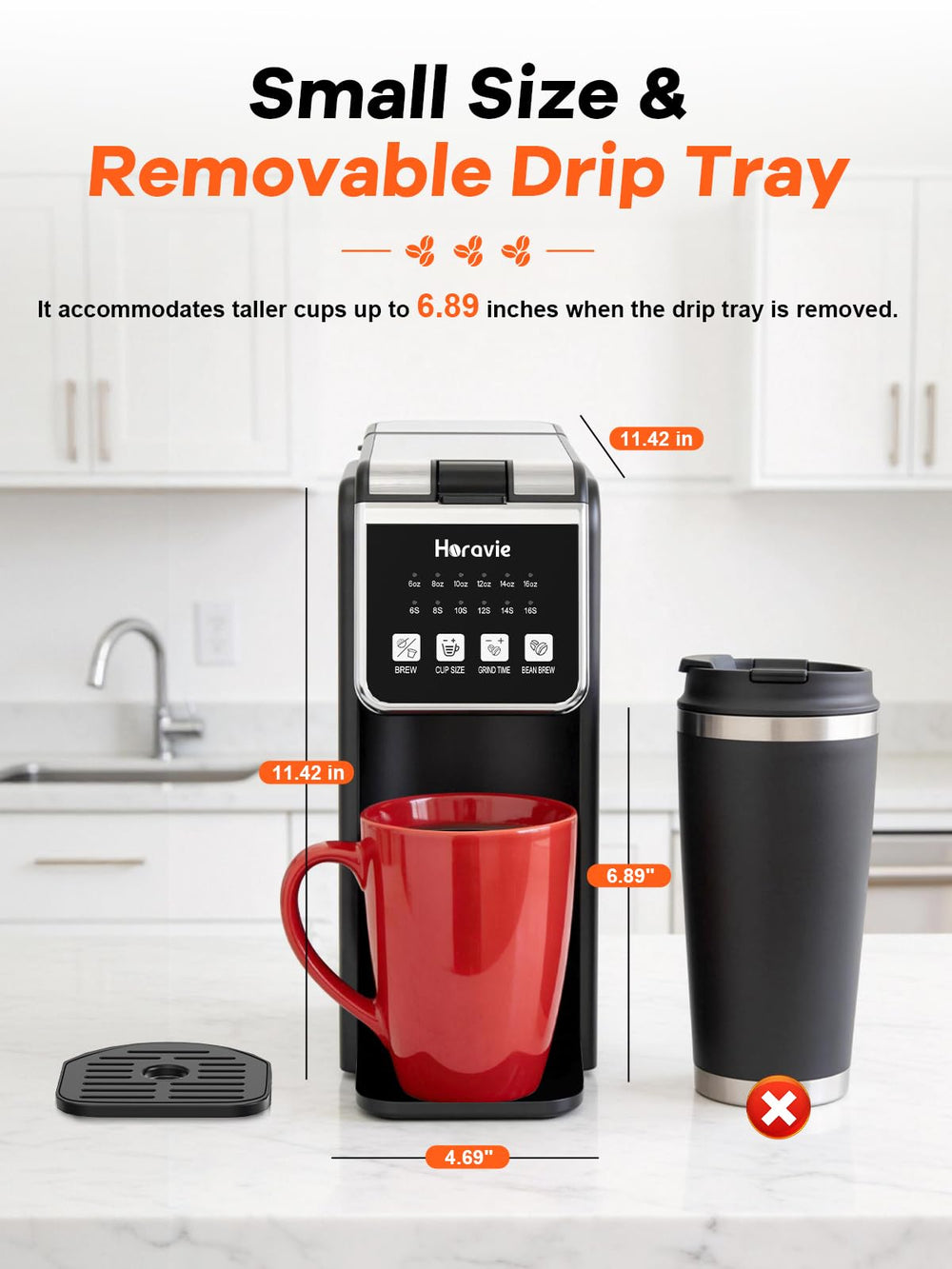 Horavie includes 30 drip bags for quick, clean brews.