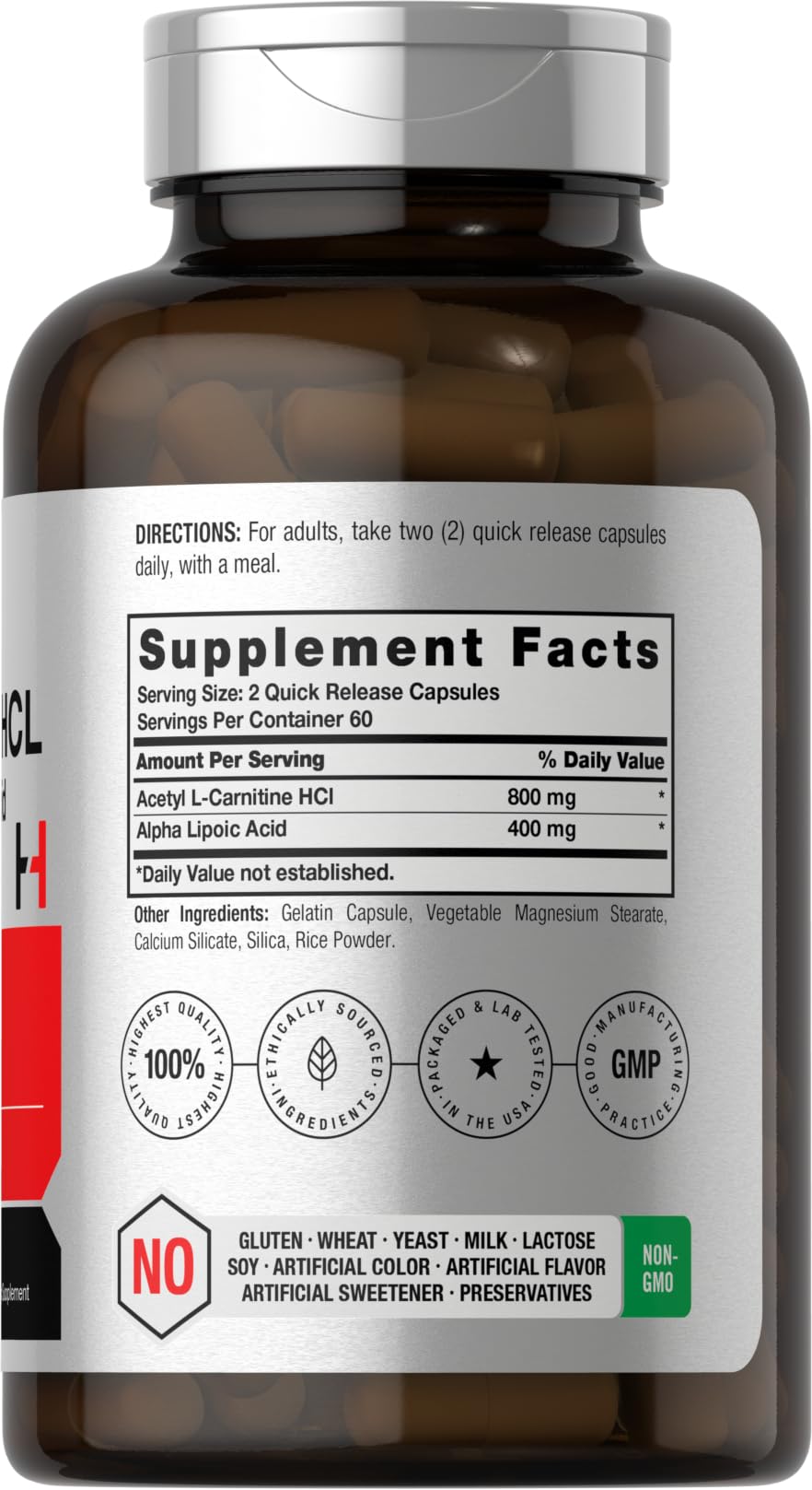 Horbäach Alpha Lipoic Acid capsules for daily supplementation.