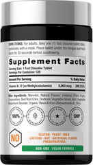 Horbaach B12 sublingual tablets dissolve fast for convenient daily use.