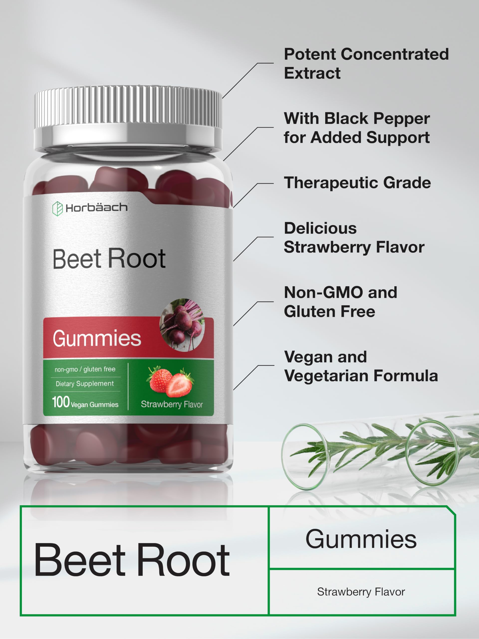 Horbaach Beet Root Gummies daily ritual pour demonstrates easy intake